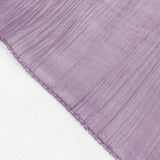 90x90inches Accordion Crinkle Taffeta Table Overlay - Violet Amethyst