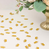 300 Pcs Gold Glitter Crown Paper Confetti Table Scatters Princess Theme Party Decoration Double Side