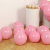 50 Pack Matte Pastel Pink Biodegradable Balloons 12inch, Round Eco-friendly