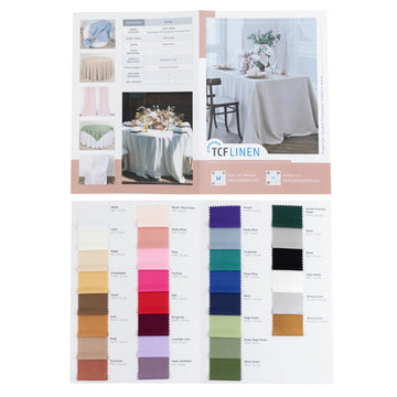 Scuba Polyester Fabric Sample Book - 30 Colors, High-Quality Swatches for Upholstery, Sewing and Craft Projects