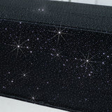 Scuba Rectangular Tablecloth 90×156inch Black Rhinestone Accents – Seamless, Wrinkle-Free
