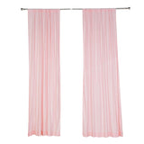 2 Pack Blush Scuba Polyester Curtain Panel Durable Flame Resistant Backdrops Wrinkle Free