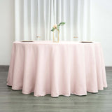 120" Rose Gold | Blush Polyester Round Tablecloth