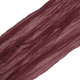 20ft Burgundy Gauze Cheesecloth Fabric Wedding Arch Drapery, Window Scarf Valance, Boho Decor