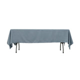 60"x102" Dusty Blue Premium Polyester Rectangular Tablecloth - 220GSM