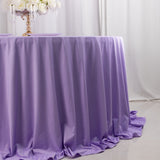 Lavender Lilac Premium Scuba Wrinkle Free Round Tablecloth, Seamless Scuba Polyester Tablecloth