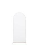 Set of 4 | Matte White Spandex Fitted Wedding Arch Covers