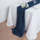 6 FT | Navy Blue Premium Chiffon Table Runner