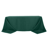 90x132inch Hunter Emerald Green 200 GSM Premium Polyester Rectangular Tablecloth