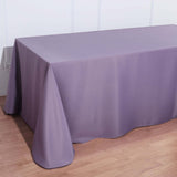 90x156 Violet Amethyst Polyester Rectangular Tablecloth