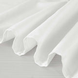 90" White Square 100% Cotton Linen Tablecloth Washable