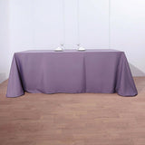 90x156 Violet Amethyst Polyester Rectangular Tablecloth