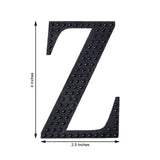 4inch Black Decorative Rhinestone Alphabet Letter Stickers DIY Crafts - Z