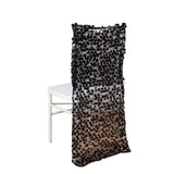 Black Big Payette Sequin Chiavari Chair Slipcover