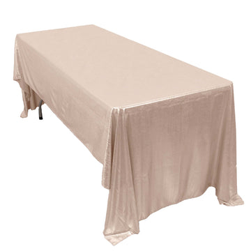 Sequin Dots Polyester 60"x126" Rectangle Tablecloth Shimmering Blush - Wrinkle Free & Sparkling Table Cover