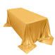 90x132inch Shiny Gold Polyester Rectangular Tablecloth With Shimmer Sequin Dots