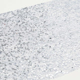 Metallic Silver Sequin Mesh Polyester Table Runner - 11x108inch