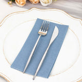 20 Pack | Dusty Blue Soft Linen-Feel Airlaid Paper Dinner Napkins