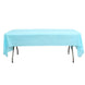 Serenity Blue Rectangle Plastic Table Cover, PVC Waterproof Disposable Tablecloth