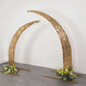 Set of 2 Gold Big Payette Sequin Backdrop Stand Cover for Half Crescent Moon Wedding Arch