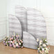 Set of 4 Whitewash Rustic Wood Print Spandex Chiara Wedding Arch Covers, Fitted Covers For Half Moon