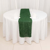 12x108inch Green Fringe Shag Polyester Table Runner