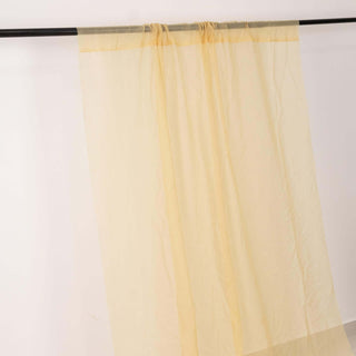 <h3 style="margin-left:0px;"><strong>Embrace the Elegance of Premium Champagne Chiffon Curtain Panels</strong>