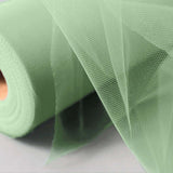 6Inchx100 Yards Sage Green Tulle Fabric Bolt, Sheer Fabric Spool Roll For Crafts