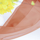 18ft Terracotta (Rust) Sheer Organza Wedding Arch Drapery Fabric