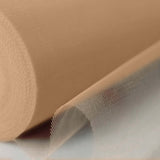 12inch x 100 Yards Natural Tulle Fabric Bolt, Sheer Fabric Spool Roll For Crafts