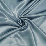 60"x 60" Dusty Blue Seamless Square Satin Tablecloth Overlay