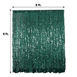 8ftx8ft Hunter Emerald Green Big Payette Sequin Photography Backdrop