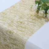 Metallic Gold Glitter Mesh Polyester Table Runner