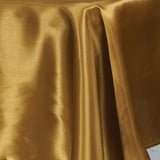 60"x126" Gold Satin Rectangular Tablecloth