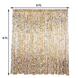 8ftx8ft Gold Big Payette Sequin Event Background Drapery Panel, Photo Backdrop Curtain