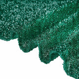 Hunter Emerald Green Metallic Shimmer Tinsel Event Background Drapery Panel, Photo Backdrop Curtain