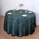 120inch Hunter Emerald Green Seamless Diamond Glitz Sequin Round Tablecloth