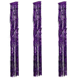 Metallic Purple Foil Fringe Hanging Curtain Column