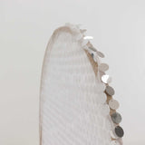 5ft Sparkly Silver Big Payette Sequin Fitted Wedding Arch Cover for Round Top Chiara Backdrop Stand