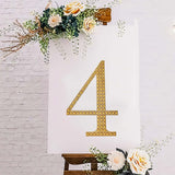 8inch Gold Decorative Rhinestone Number Stickers DIY Crafts - 4