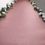 3ftx50ft Rose Gold Sparkle Glitter Wedding Aisle Runner, Non-Woven Red Carpet Runner Prom, Hollywood