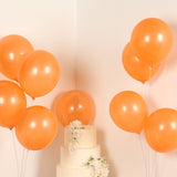 50 Pack Orange Biodegradable Balloons, Thickened Extra Strong Eco-friendly Latex Helium