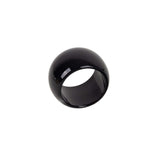 4 Pack Black Acrylic Napkin Rings