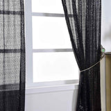 2 Pack | Black Sequin Curtains With Rod Pocket Window Treatment Panels - 52x64inch