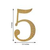 4inch Gold Decorative Rhinestone Number Stickers DIY Crafts - 5