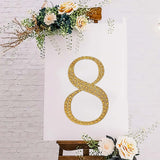 8inch Gold Decorative Rhinestone Number Stickers DIY Crafts - 8