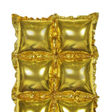 10 Pack | Metallic Gold Double Row Mylar Foil Balloon Wall#whtbkgd