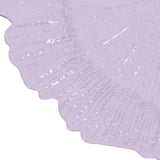 6 Pack 13inch Lavender Lilac Round Reef Acrylic Plastic Charger Plates, Dinner Charger Plates