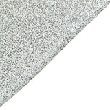 8ftx7ft Silver Metallic Shimmer Tinsel Spandex Hexagon Backdrop, 2-Sided Wedding Arch Cover