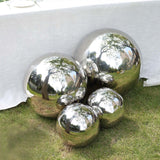 22inch Silver Stainless Steel Shiny Mirror Gazing Ball, Hollow Garden Globe Sphere